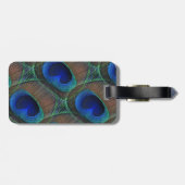 カスタムかわいらしスタイリッシュ孔雀の羽模様 ラゲッジタグ (裏面横)
