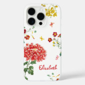 カスタムかわいらし可愛い色の花ガーデンハンドドロー Case-Mate iPhoneケース (裏面)