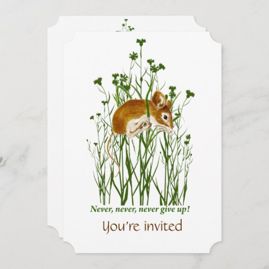 カスタムがん資金集めイベント招待状 招待状 (正面/裏面)