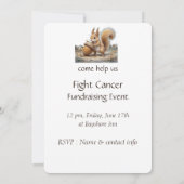 カスタムがん資金集めイベント招待状 招待状 (裏面)