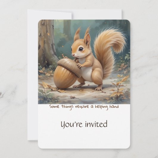 カスタムがん資金集めイベント招待状 招待状 (正面)