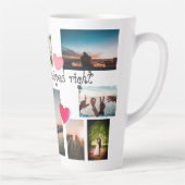 カスタムが嬉しくて右コラージュ12枚の写真を撮った カフェラテマグ (右)