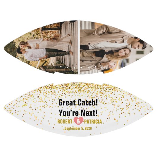 カスタムが次の夫婦の名前と写真を捕まえる アメリカンフットボール (パネル)