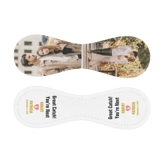 カスタムが次の夫婦の名前と写真を捕まえる 野球ボール (パネル)