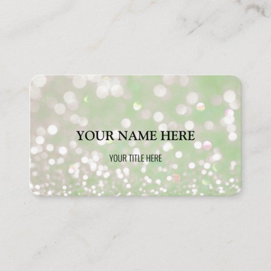 カスタムきらめく《写真》ぼけ味 名刺 (正面)