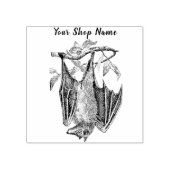 カスタムこうもり小規模企業 ラバースタンプ (インプリント)