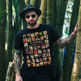 カスタムここにテキストとフォトコラージュ Tシャツ