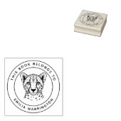 カスタムこの本は子どもの名前だ ラバースタンプ (押印)