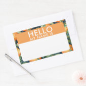 カスタムこんにちは私の名前はステッカー 長方形シール (封筒)