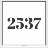 カスタムごみリサイクル缶通り番号住所 シール (シート)