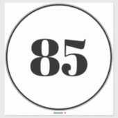 カスタムごみリサイクル缶通り番号住所 シール (シート)