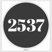 カスタムごみリサイクル缶通り番号住所 シール (シート)