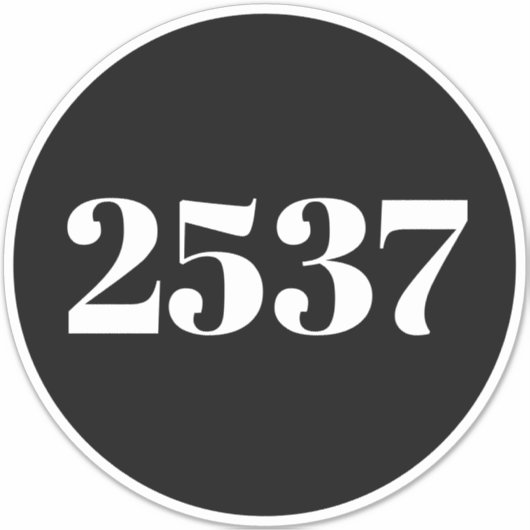 カスタムごみリサイクル缶通り番号住所 シール (正面)