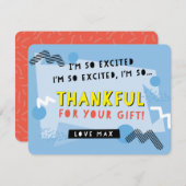 カスタムご救感謝していご注文なさい サンキューカード (正面/裏面)