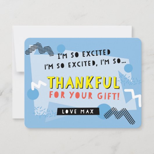 カスタムご救感謝していご注文なさい サンキューカード (正面)