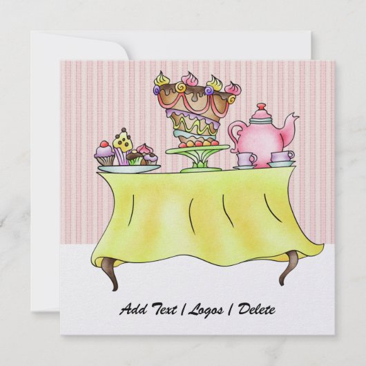 カスタムご注文#2 – 詳細来! 招待状 (正面)