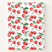 カスタムさくらんぼパターンレシピ ノートブック (裏面)