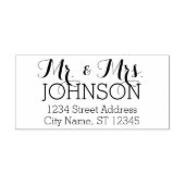 カスタムさんミセス・ファミリーの名前と差出人住所 セルフインキングスタンプ (デザイン)