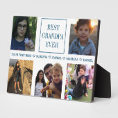 カスタムじいちゃん父の日の写真コラージュ フォトプラーク (側面)