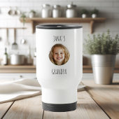 「カスタムじいちゃん | 写真パーソナライズされたタンブラー» トラベルマグ