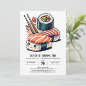 カスタムすしナイト誕生日 招待状 (スタンド正面)