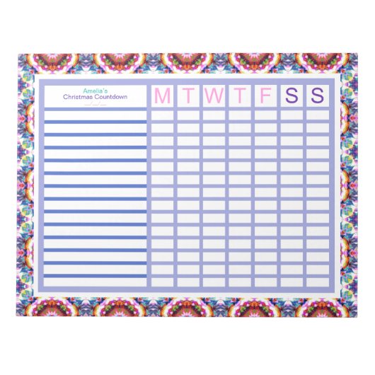 カスタムすてきADHDガールズウーメンズプランナー ノートパッド (正面)