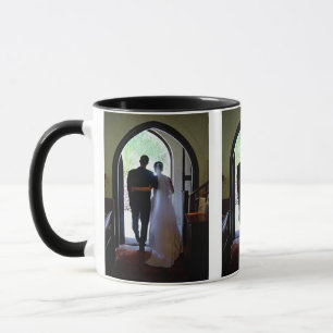 カスタムたった今結婚しましたカップル離れ教会 マグカップ