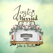 カスタムたった今結婚しました結婚ズ ウィンドウサイン (シート3)