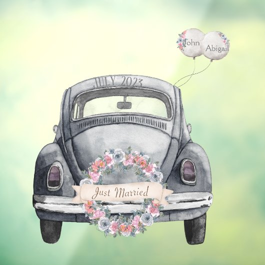 カスタムたった今結婚しました ウィンドウサイン (シート3)