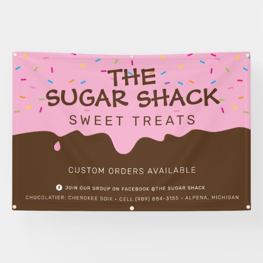 カスタムつや消しドリップカラフルの散水 横断幕 (横)