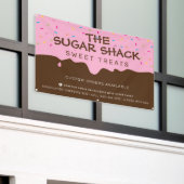 カスタムつや消しドリップカラフルの散水 横断幕 (ビルの外側)