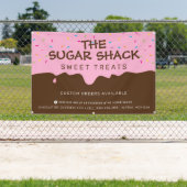 カスタムつや消しドリップカラフルの散水 横断幕 (インサイチュ)