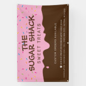 カスタムつや消しドリップカラフルの散水 横断幕 (縦)