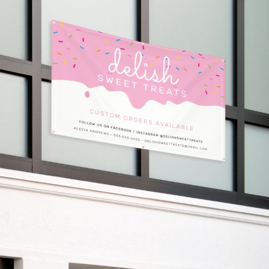 カスタムつや消しドリップカラフル振りかけるバーンパン 横断幕 (ビルの外側)