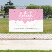 カスタムつや消しドリップカラフル振りかけるバーンパン 横断幕 (インサイチュ)