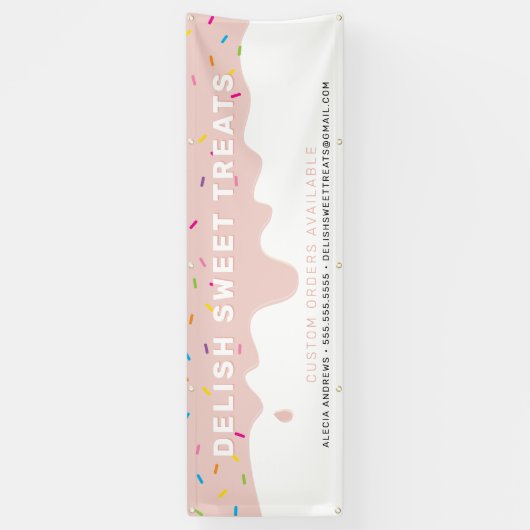 カスタムつや消しドリップカラー振りかける赤面 横断幕 (縦)