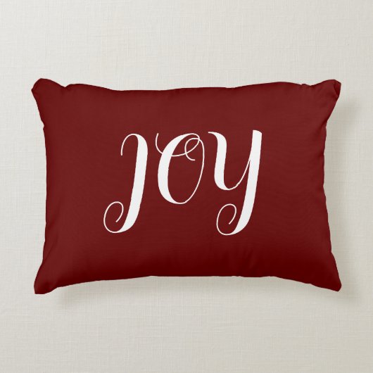 カスタムつや消しポリエステ枕16" x 12" アクセントクッション (正面)