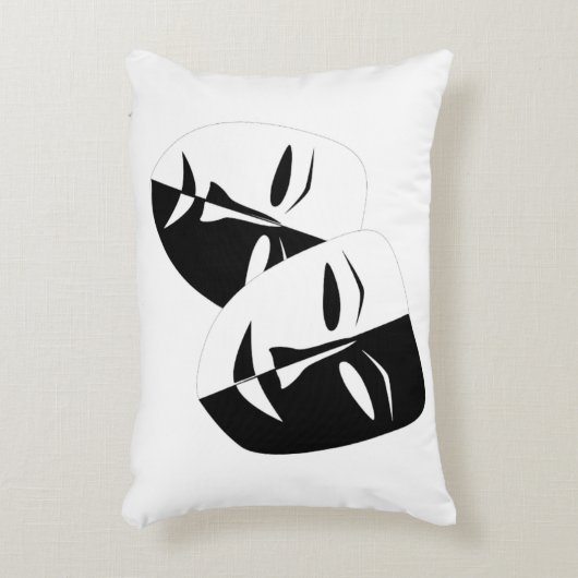 カスタムつや消しポリエステ枕16" x 12" アクセントクッション (正面(垂直))