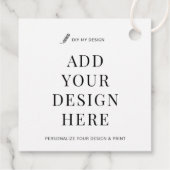 カスタムつるラベル印刷2x2"お気に入りギフトラベル フェイバータグ (裏面)