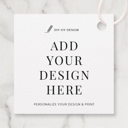 カスタムつるラベル印刷2x2"お気に入りギフトラベル フェイバータグ (裏面)