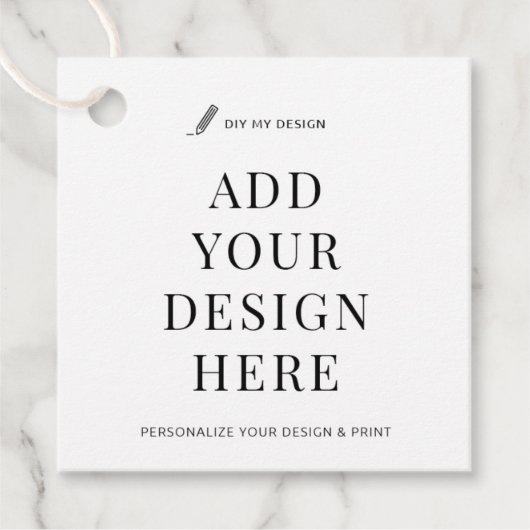 カスタムつるラベル印刷2x2"お気に入りギフトラベル フェイバータグ (正面)