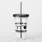 カスタムでおもしろいなビリヤードのプールのアクリルのタンブラーガラス アクリルタンブラー (正面)