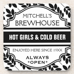 カスタムでおもしろいな家のバーのBrewhouseの印のコースター コースター