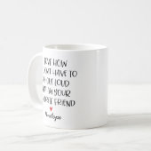 カスタムでお気に入りのな友人 コーヒーマグカップ (正面左)