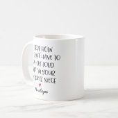 カスタムでお気に入りのな姪 コーヒーマグカップ (正面左)