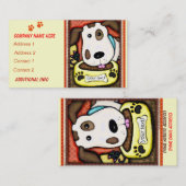 カスタムでお洒落な犬/ペット店の名刺 名刺 (正面/裏面)