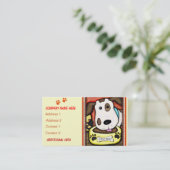 カスタムでお洒落な犬/ペット店の名刺 名刺 (スタンド正面)