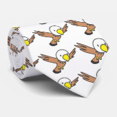 カスタムでかわいいワシの漫画のロゴ ネクタイ (ロール)