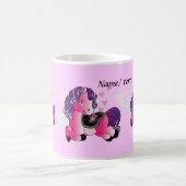 カスタムでかわいく幸せで小さい子馬 コーヒーマグカップ (中央)