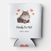 カスタムできる猫のペット結婚式用缶クーラー 缶クーラー (正面)